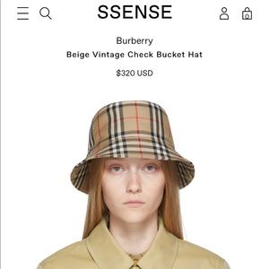 BURBERRY BUCKET HAT